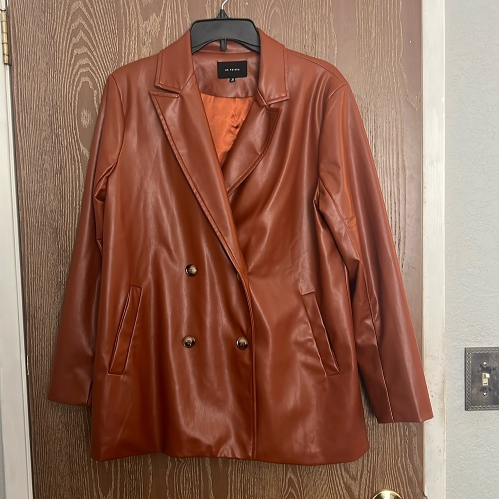 En Saison faux leather jacket SZ Med